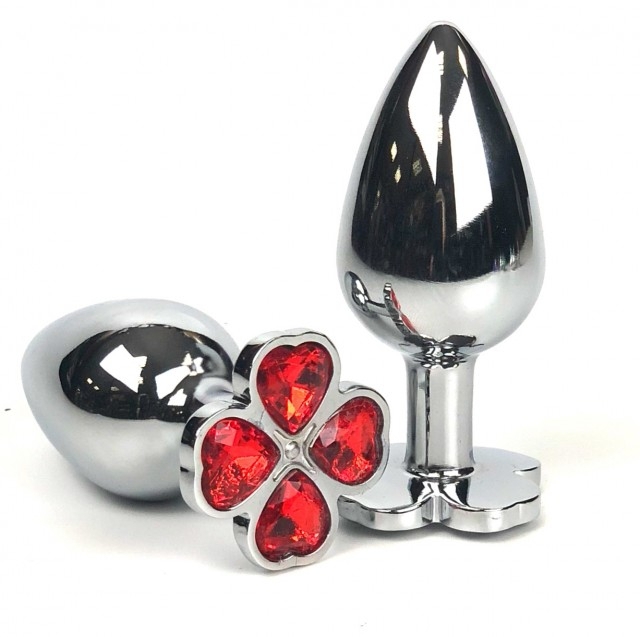 Пробка с кристаллом "Vandersex" красный клевер, M 